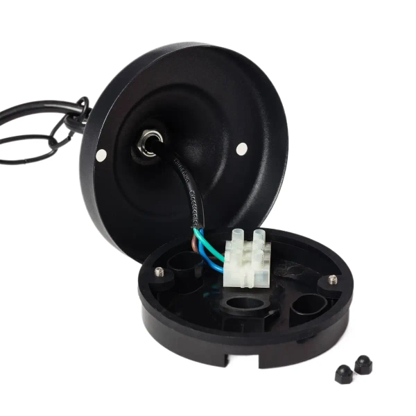 Klasyczna lampa wisząca Castelo ABR-LWZ-IP44-CAST na łańcuchu IP44 czarna