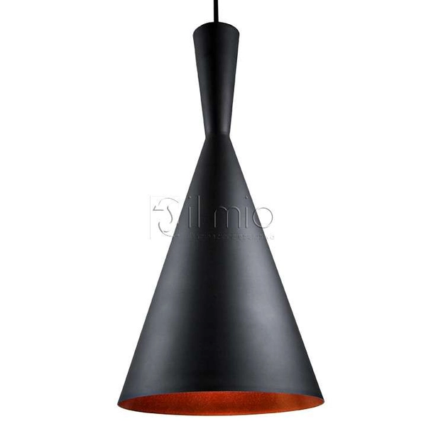 LAMPA wisząca MODERN 305466 Polux skandynawska OPRAWA metalowa ZWIS stożek czarny złoty