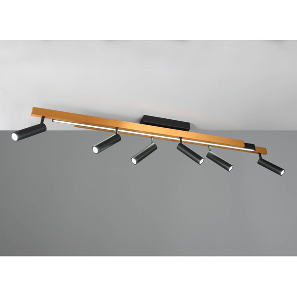 Lampa sufitowa ZENO 648310780 LED 18W+33W 2700-6500K złota czarna