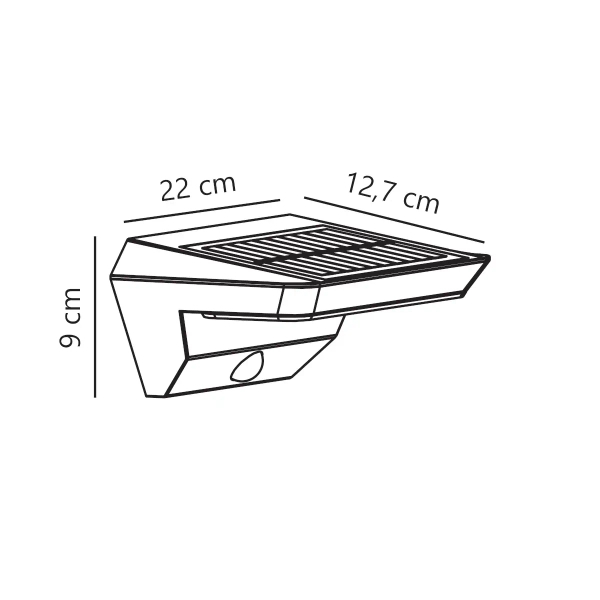 Zewnętrzny kinkiet Agena 2118221003 LED 5W 3000K IP44 czarny