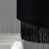Materiałowa lampa wisząca Fonte ABR-LWAF-E27 Abruzzo aksamit czarny