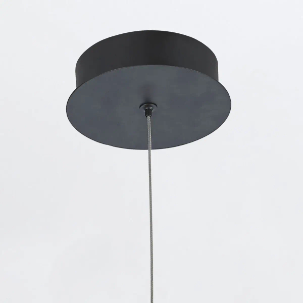 Salonowa lampa wisząca Demark QN-DEMARK-1P-BK LED 28W 3000K owalna czarny