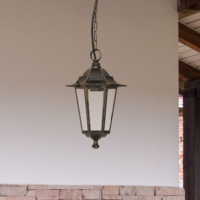 Zewnętrzna LAMPA vintage VELENCE 8238 Rabalux IP43 wisząca OPRAWA ogrodowy ZWIS outdoor złoto antyczne