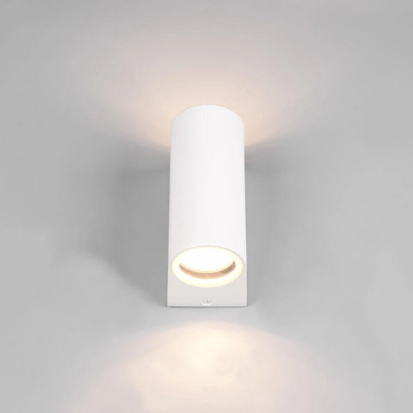 Metalowa lampa ścienna góra-dół ORVIE DL231204260 na elewację IP44 biała