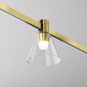 Magnetyczna lampa Bianca Flarity TR147-1-3W2.7K-BS-DE LED 3W 2700K mosiądz