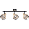 Sufitowa lampa Tajga 93-12227 Candellux regulowana drewniana czarna