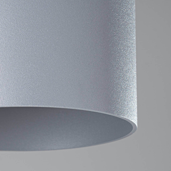 Lampa spot sufitowa do jadalni Mika SL.1282 tuba krążek szara