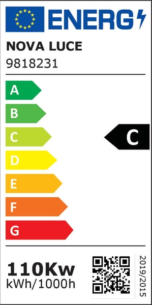 Potrójna lampa zwieszana Reus LE41464 LED 72W 3000K kostki czarna