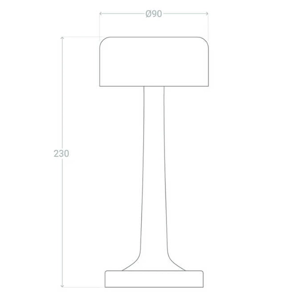Lampka stołowa Resta Abigali-TL-USB-CCT-RS Abigali LED 3W 3000-6000K złota