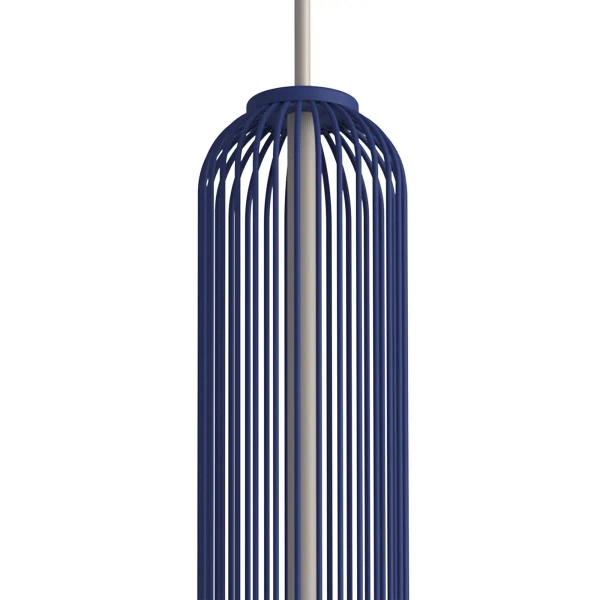 Wisząca lampa nad wyspę CAMELEON SINGLES 12202 granatowa beżowa