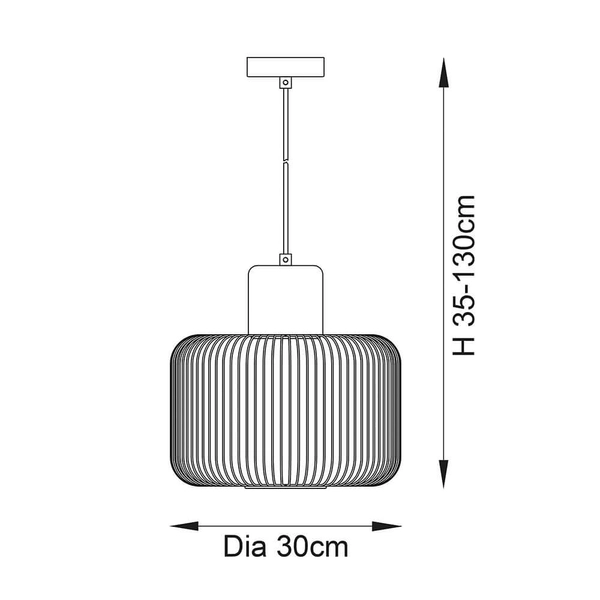 Wisząca lampa metalowa Nicola 68986 ażurowa druciana miedziana