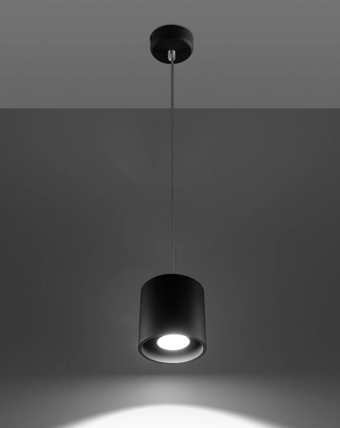 Wisząca LAMPA SL.0051 metalowa OPRAWA zwis tuba czarna