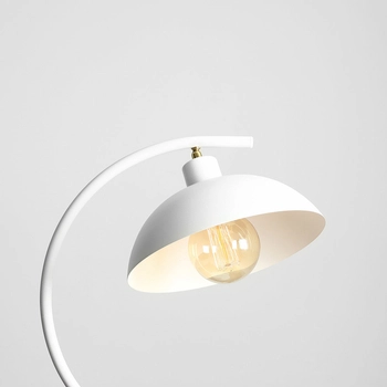 Metalowa lampa stołowa Espace 1036B Aldex stojąca do gabinetu biała