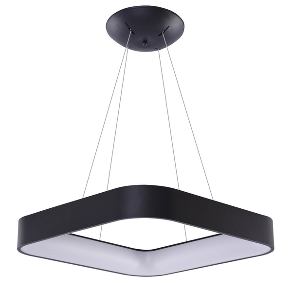 Czarna lampa wisząca Solvent czarna LED 32W nad stół