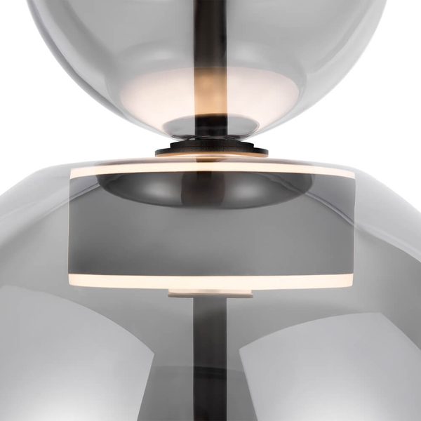 Lampa sypialniana Bangkok MOD185PL-L6B3K5 LED 12W 3000K czarny przydymiony