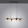 Wisząca lampa skandynawska Canop drewniana belka do salonu