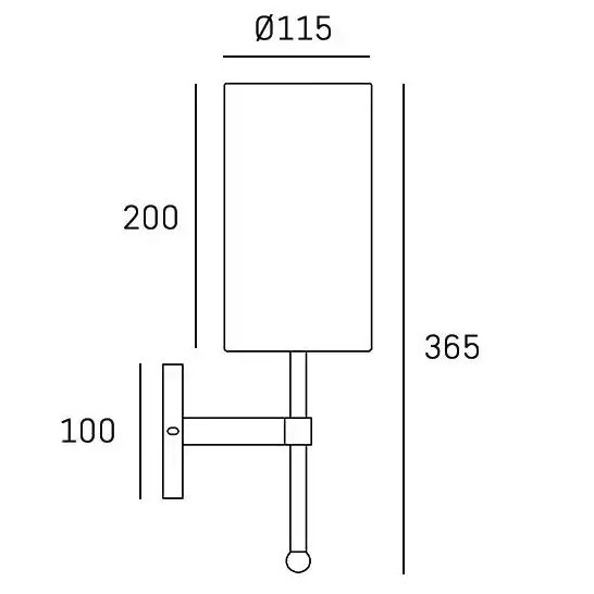 Klasyczna LAMPA ścienna DENVER W01987NI-WH  Cosmolight abażurowy kinkiet do salonu nikiel