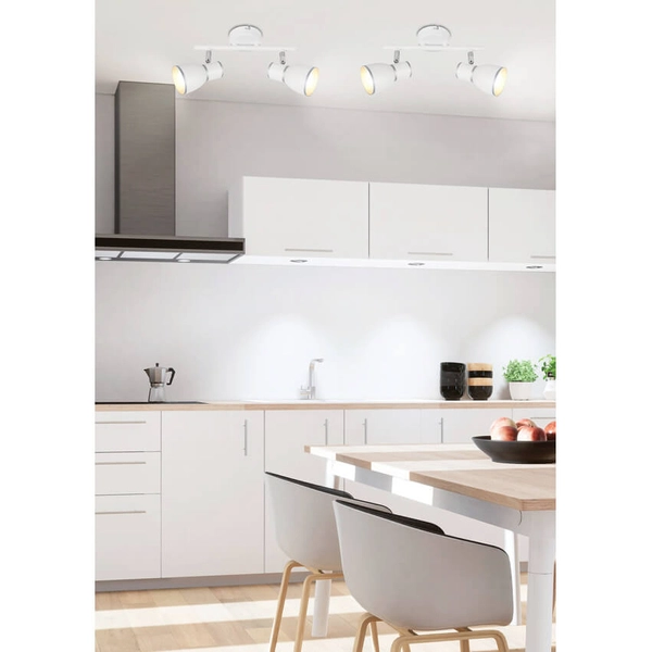 Kuchenna lampa przysufitowa Fido 92-63373 biała chrom