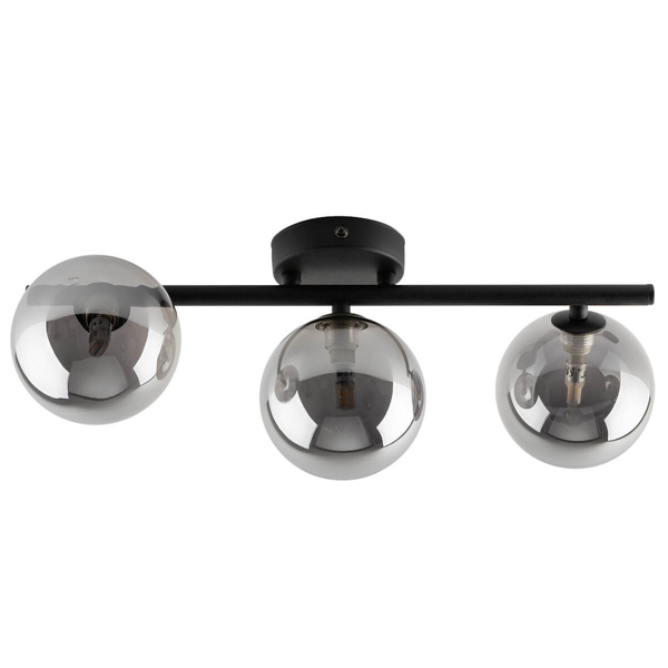 Sufitowa lampa do sypialni Estera 6855 bubbles grafitowa czarna