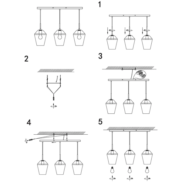 LAMPA wisząca RETRO 107132 Markslojd metalowa OPRAWA listwa ZWIS szklany przydymiony
