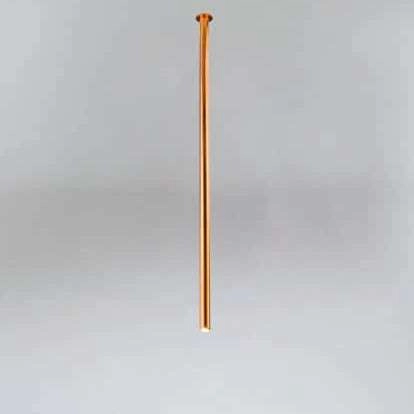 Wpuszczana LAMPA sufitowa ALHA T 9096 Shilo podtynkowa OPRAWA do zabudowy sopel tuba miedź