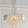 Kryształowa lampa wisząca FARGO-18BP Endon glamour łańcuch mosiądz