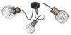 Nasufitowa lampa loft Argusto 54013-3 sticks czarna złota