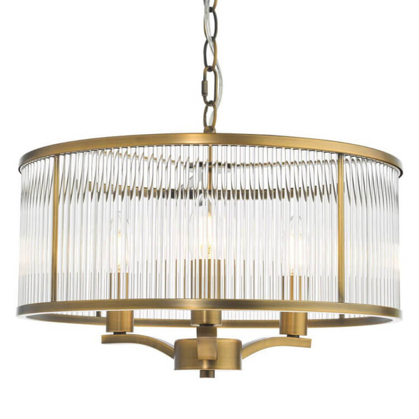 Jadalniana lampa wisząca Evelyn EVE0363 szklana brązowy przezroczysty