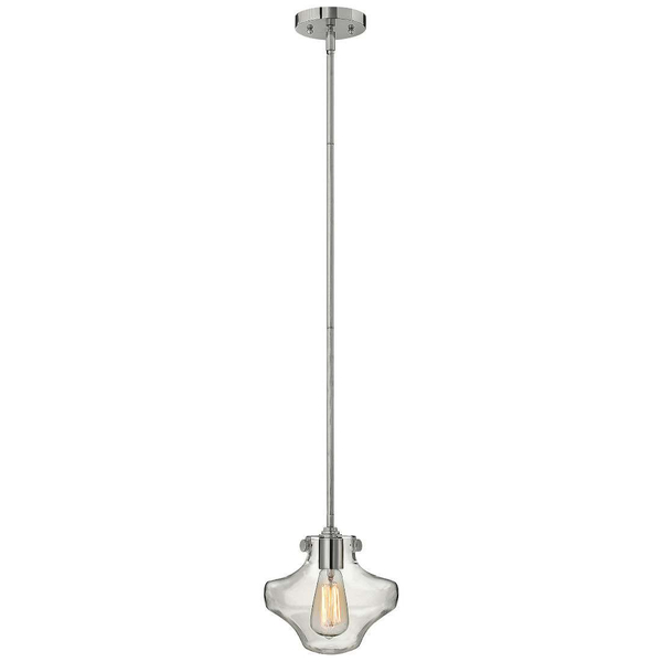 LAMPA wisząca HK-CONGRESS-P-B-CM Elstead HINKLEY szklana OPRAWA zwis loftowy chrom - przezroczysty