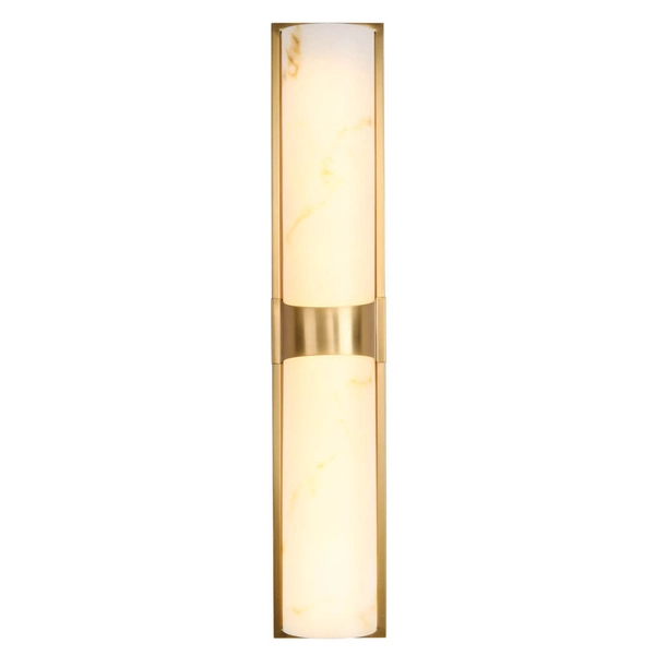 Marmurowa lampa ścienna MURO ST-3426-AGB-CE LED 14W 3000K biała mosiądz