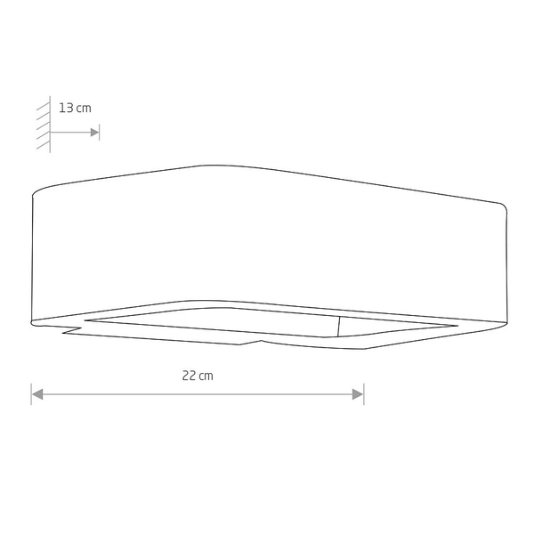 Zewnętrzna lampa ścienna MUNO 6776 LED 6W 3000K kinkiet grafitowy