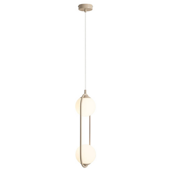 Lampa wisząca Riva 2 1086H17 kule balls szklana beżowa