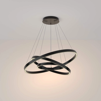 Lampa wisząca Rim MOD058PL-L100B3K LED 115W 3000K ringi czarne
