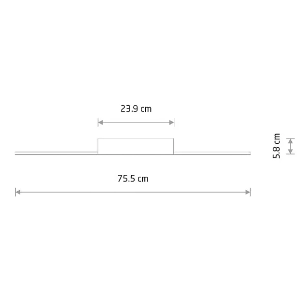 Sufitowa lampa do salonu GIAVELLOTTO 11886 LED 18W 3000K podłużna czarna