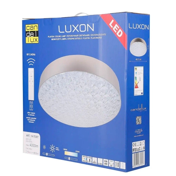 Sufitowa lampa na pilot LUXIS złota 14-75307 1xLED 60W CCT zmienna barwa
