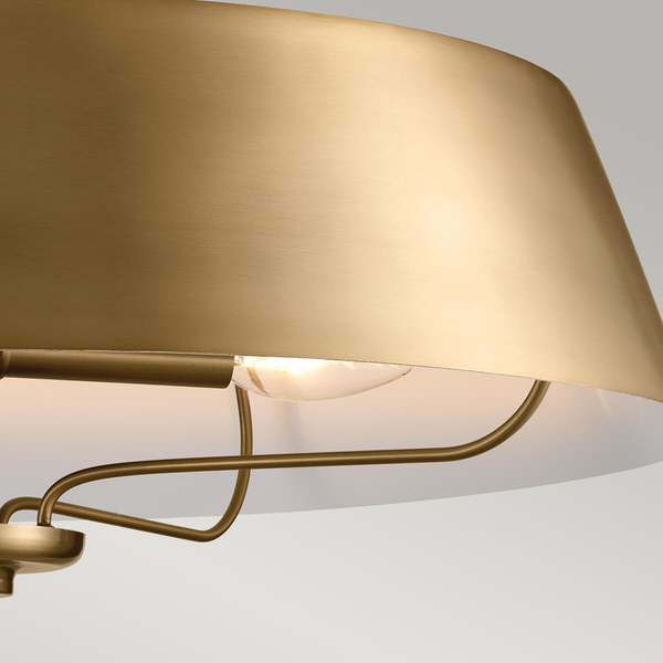 Owalna lampa wisząca Luella KL-LUELLA-4P-BNB Kichler metalowa mosiężna