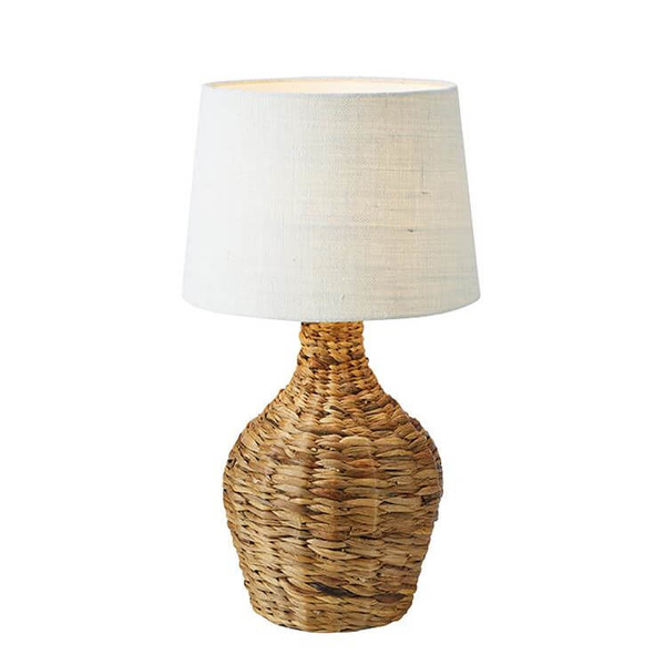 Ratanowa lampa stołowa Paglia 108771 Markslojd tkanina brązowy biały