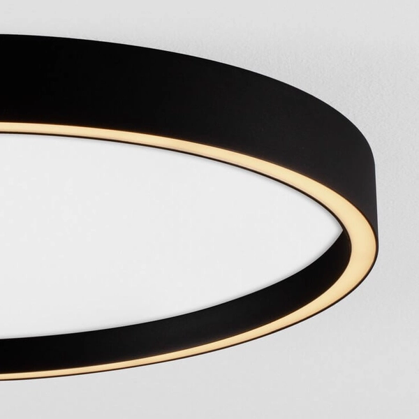 Plafon okrągły do salonu TOCACHE LE44873 LED 38W 2700-3000K czarny