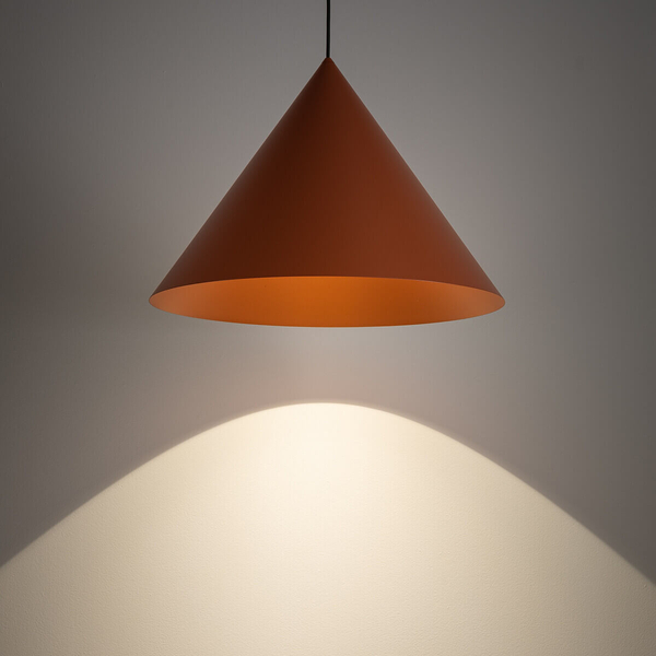 Zwieszana lampa stożkowa ZENITH 11483 terakota