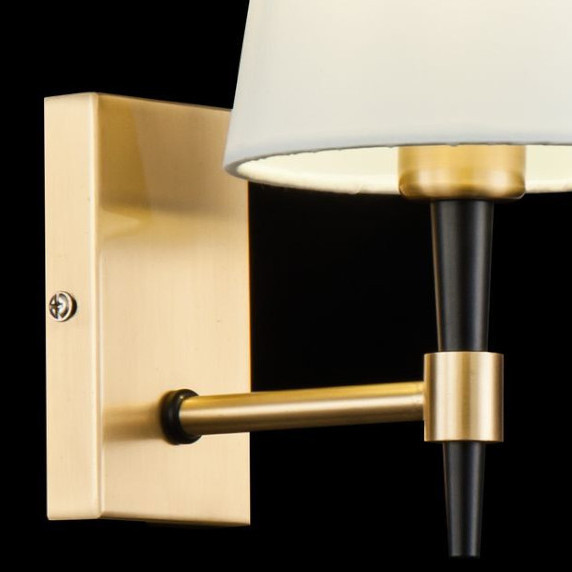 LAMPA ścienna ZARAGOZA H001WL-01BS Maytoni klasyczna OPRAWA abażurowa mosiądz
