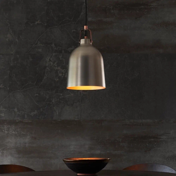 Industrialna lampa wisząca Lazenby 102544 metalowa czarna