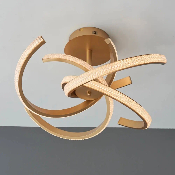 Sufitowa lampa glamour Lorenzo 97617 LED 42W 3000K ściemnialna złota