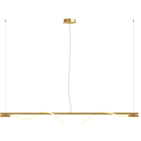Lampa wisząca Rosa MOD166PL-L20G3K LED 21W 3000K podłużna złota