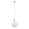 Pojedyncza lampa wisząca BOLO 22072-55 Just Light kula RGB srebrny