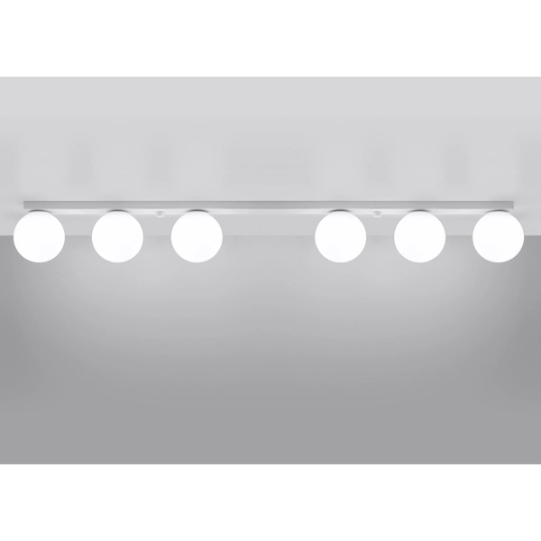 Plafon sufitowy listwa Yoli SL.1150 Sollux kuliste klosze biały