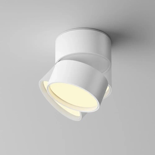 Regulowana lampa sufitowa Onda C024CL-12W2.7K-W-1 biały LED 12W 2700K do salonu