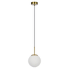 Salonowa lampa wisząca Dorado LP-002/1P kula złoty biały
