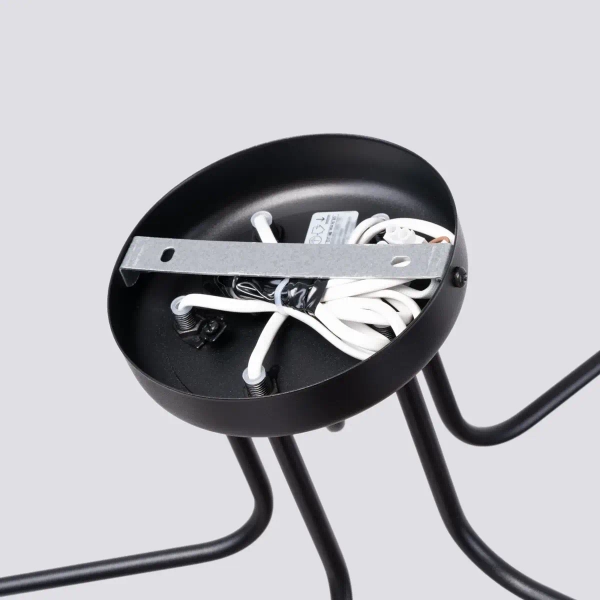 Żyrandol do salonu ASTRAL SL.1663 szklane kule białe czarne