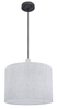 Lampa wisząca Roger 15378H nad stół z abażurem szara
