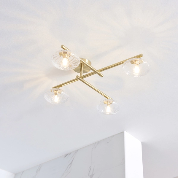 Lampa przysufitowa balls L&-195009 Light& molekuły IP44 mosiądz OUTLET